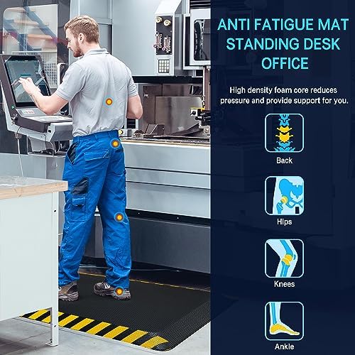 0.9" Anti Fatigue Mat for Industrial & Standing Mat & Home Kitchen, alternate view 3