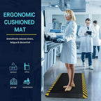 0.9" Anti Fatigue Mat for Industrial & Standing Mat & Home Kitchen, alternate view 6