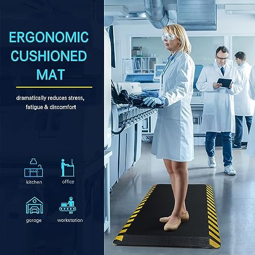 0.9" Anti Fatigue Mat for Industrial & Standing Mat & Home Kitchen, alternate view 6