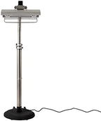 02117 Telescoping Offset Pole Mounted Infrared Patio Heater With Wheels 1500 Watt Indoor Outdoor Powder Coated, alternate