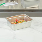 1/2 Size 24 Gauge Stainless Steel Steam Table Pan, 4 In Deep, 1 Ct in 4" Depth, 1/2 Size in 4" Depth, alternate view 2