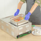 1/2 Size 24 Gauge Stainless Steel Steam Table Pan, 4 In Deep, 1 Ct in 4" Depth, 1/2 Size in 4" Depth, alternate view 6
