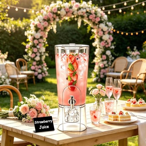 1.5 Gallon Drink Dispenser for Parties, Large lemonade Beverage Container, alternate view 2