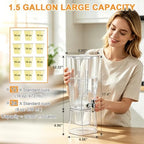 1.5 Gallon Drink Dispensers for Parties with Fruit Infuser 2 Pcs, alternate view 3