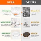 1.6 Gallon Drink Dispenser for Party with Leak-Proof Spigot, 1 Pc in Transparent, alternate view 4