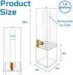 1.8 Gallon Large Drink Dispenser, Drink Dispenser with Acrylic Stand, Drink Dispensers for Parties with Ice, alternate view 3