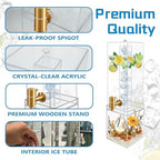 1.8 Gallon Large Drink Dispenser, Drink Dispenser with Acrylic Stand, Drink Dispensers for Parties with Ice, alternate view 4