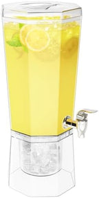 1 Gallon Drink Dispenser for Party with Leak-Proof Spigot, 1 Pc in Clear