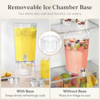 1 Gallon Drink Dispenser for Party with Leak-Proof Spigot, 4 Pcs in Transparent, alternate view 5