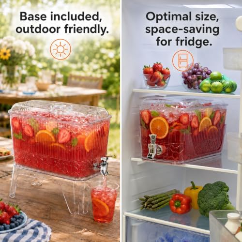 1 Gallon Drink Dispenser with Spigot and Stand, 2 Pack, alternate view 3