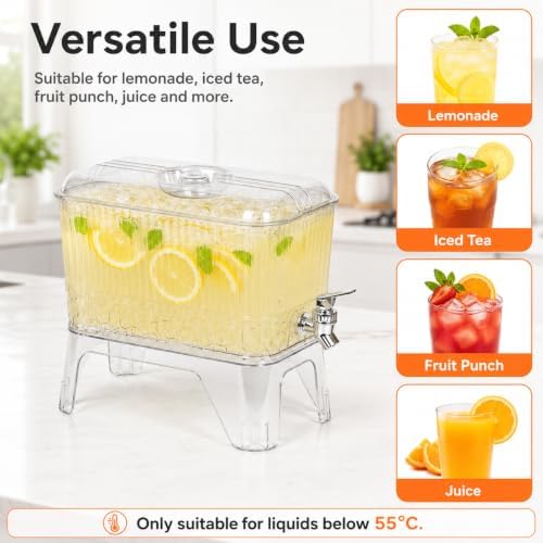 1 Gallon Drink Dispenser with Spigot and Stand, 2 Pack, alternate view 5