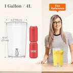 1 Gallon Drinks Dispense for Parties with Leakproof Spigot, 2 Pack, alternate view 3