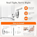 1 Gallon Drinks Dispense for Parties with Leakproof Spigot, 2 Pack, alternate view 6