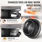 1 Gallon Square Glass Pitcher with Lid and Spout, Borosilicate Glass Carafe for Hot/Cold Drink, Water Pitchers, alternate