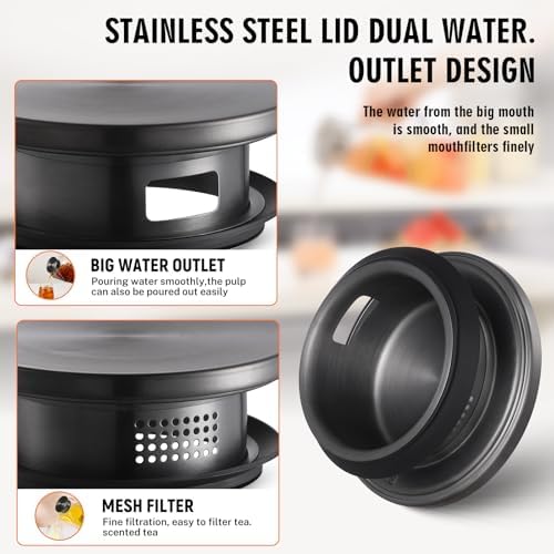 1 Gallon Square Glass Pitcher with Lid and Spout, Borosilicate Glass Carafe for Hot/Cold Drink, Water Pitchers, alternate