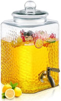 1 Pack 2.5 Gallon Drink Dispenser for Parties, Glass Water Dispenser