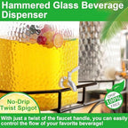 1 Pack 2.5 Gallon Drink Dispenser for Parties, Glass Water Dispenser, alternate view 5