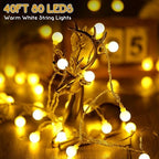 1 Pack 40ft 80LEDs Canopy Lights for 10'x 10' Pop Up Canopy Tent, alternate view 3