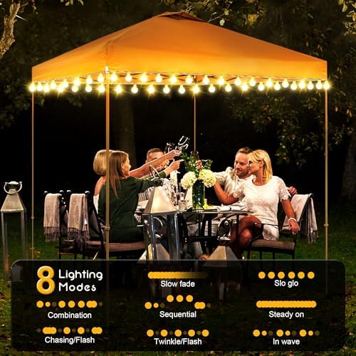 1 Pack 40ft 80LEDs Canopy Lights for 10'x 10' Pop Up Canopy Tent, alternate view 4