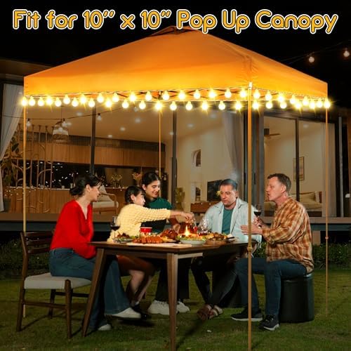 1 Pack 40ft 80LEDs Canopy Lights for 10'x 10' Pop Up Canopy Tent, alternate view 6