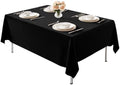 1 Pack 60 x 84 Inch Tablecloths Rectangle Black in 60 x 84 Inch in Black