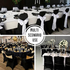 1 Pack Black Stretch Polyester Spandex Chair Covers Universal Washable Removable Chair Slipcovers Protector for, alternate