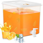 1 Pack Drink Dispenser for Fridge with Spigot, 2 Gallon