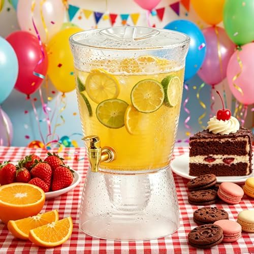 1 Pack Drink Dispenser for Parties 1.6 Gallon, Large 6L Plastic Water Dispenser, Juice Beverage Dispensers for, alternate