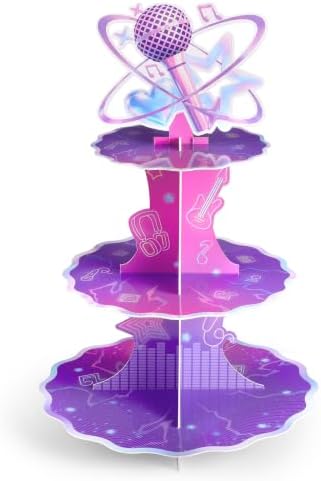 1 Pack Korean Cupcake Stand Singer Hunters Birthday Decorations in Purple