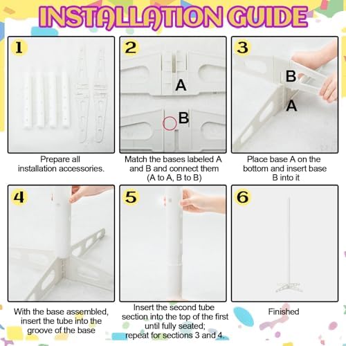 1 Pack Plastic Cotton Candy Stand 5.25 ft Tall Cake Pop Stand with 48 Holes Adjustable Cotton Candy Floor, alternate view 3