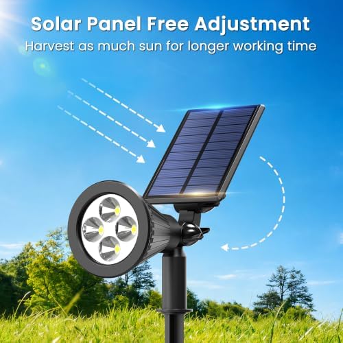 1 Pack Solar Spot Lights Outdoor Waterproof with Focus Beam, alternate view 4