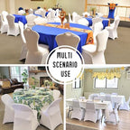 1 Pack White Stretch Polyester Spandex Chair Covers Universal Washable Removable Chair Slipcovers Protector for, alternate
