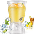 1 Pc Acrylic Drink Water Dispenser with Spigot, 2.7 Gallon Clear
