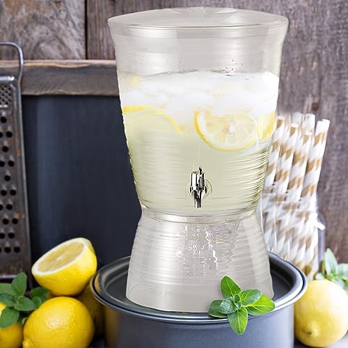 1 Pc Acrylic Drink Water Dispenser with Spigot, 2.7 Gallon Clear, alternate view 2