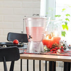 1 Pc Acrylic Drink Water Dispenser with Spigot, 2.7 Gallon Clear, alternate view 3