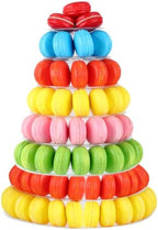 1 Pcs 8 Tiers Macaron Tower Stand Cupcake Display Rack in clear