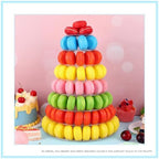 1 Pcs 8 Tiers Macaron Tower Stand Cupcake Display Rack in clear, alternate view 4