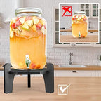 1 Pcs Beverage Drink Dispenser Stand Only for Drink, Black in Black, alternate view 3