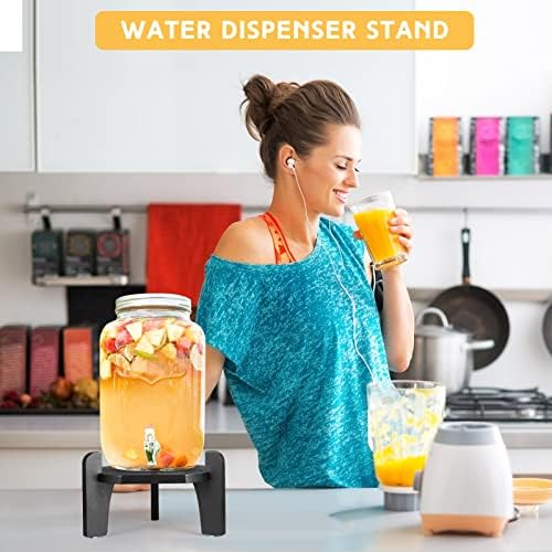 1 Pcs Beverage Drink Dispenser Stand Only for Drink, Black in Black, alternate view 4