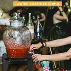 1 Pcs Beverage Drink Dispenser Stand Only for Drink, Black in Black, alternate view 5