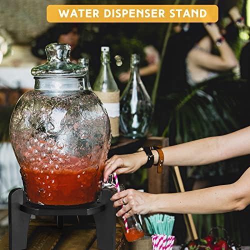 1 Pcs Beverage Drink Dispenser Stand Only for Drink, Black in Black, alternate view 5