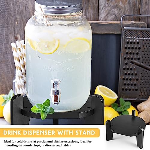 1 Pcs Beverage Drink Dispenser Stand Only for Drink, Black in Black, alternate view 6