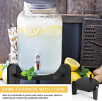 1 Pcs Beverage Drink Dispenser Stand Only for Drink, Black in Black, alternate view 6