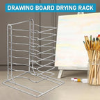 1 Pcs Pizza Rack 8 Tier Pizza Stand 9.5 L x 8.1 W x 16.5 H Stainless Steel Pan Rack Holder for Party Buffet, alternate view 4