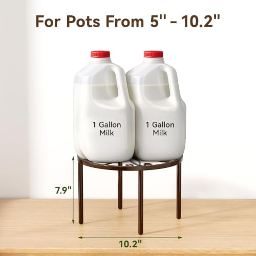 1 PCS Plant Stand,-Heavy Duty Metal Stand Decorates Plants, Anti-Rust Flower Pot Stand, Round Plant Rack for, alternate view