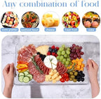 1 Set 16" x 9" Chilled Serving Tray with Compartments, Clear in Clear, alternate view 4
