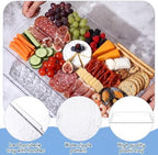 1 Set 16" x 9" Chilled Serving Tray with Compartments, Clear in Clear, alternate view 6