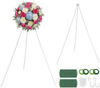 1 Set 65" Christmas Metal Wreath Stands Making Tool Kit in White