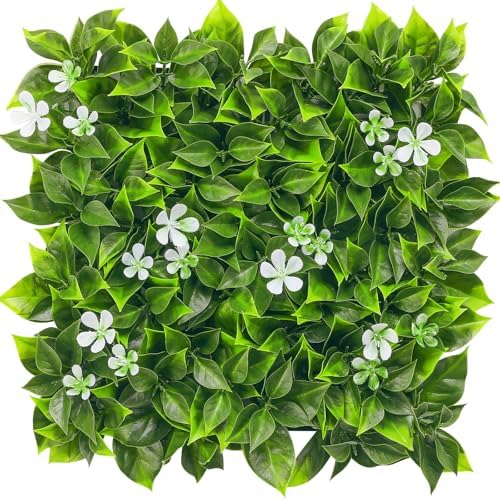 10"×10" Artificial Grass Wall Panels 12pcs Greenery Backdrop Wall Panel
