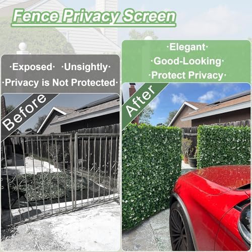 10"×10" Artificial Grass Wall Panels 12pcs Greenery Backdrop Wall Panel, alternate view 4